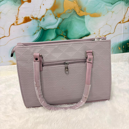 A06697 Women's Stylish Textured & Printed Shoulder Tote Bag