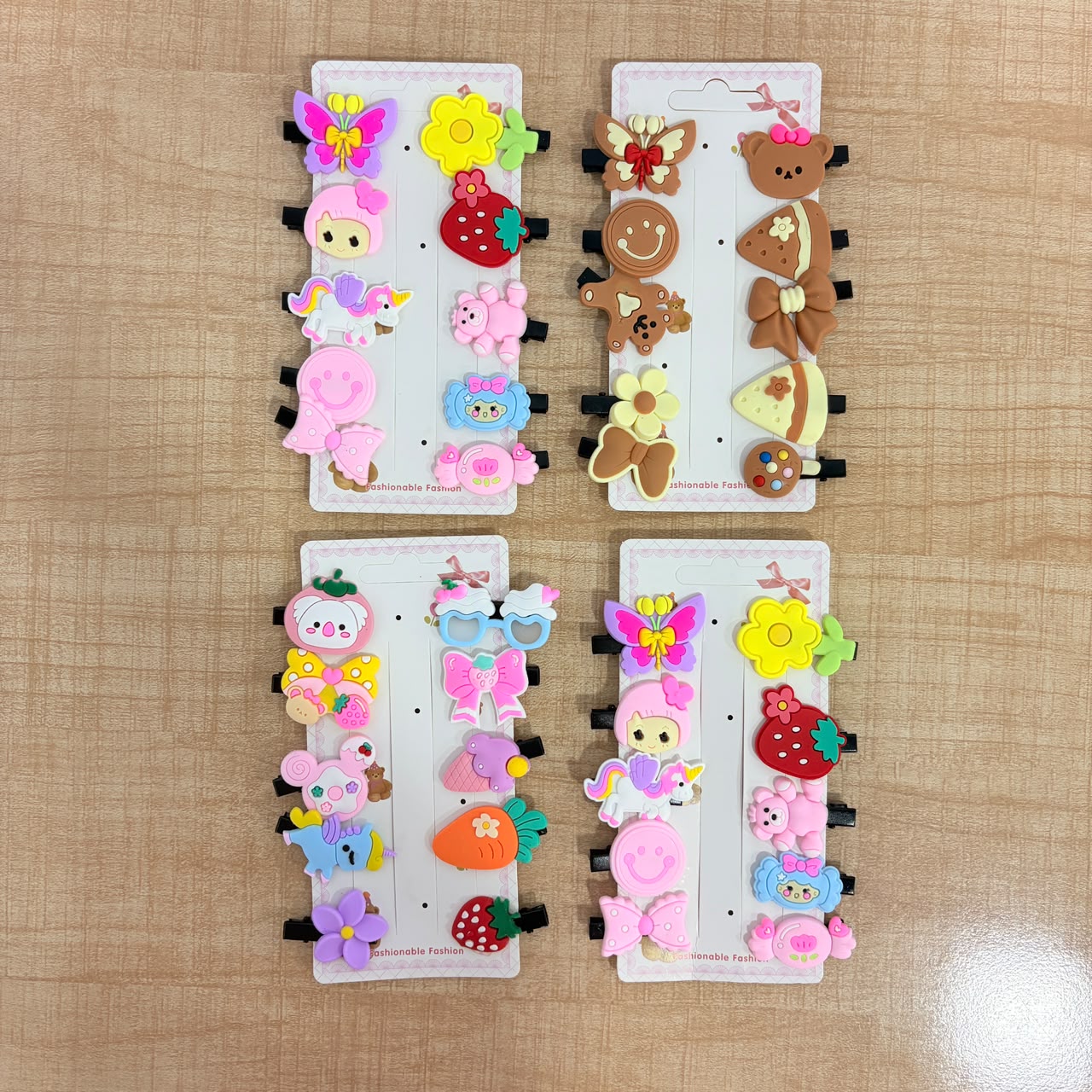 A06711 Cute Cartoon & Character Designer Hair Clip Set (PACK OF 10PC) for Girls (Assorted Designs)