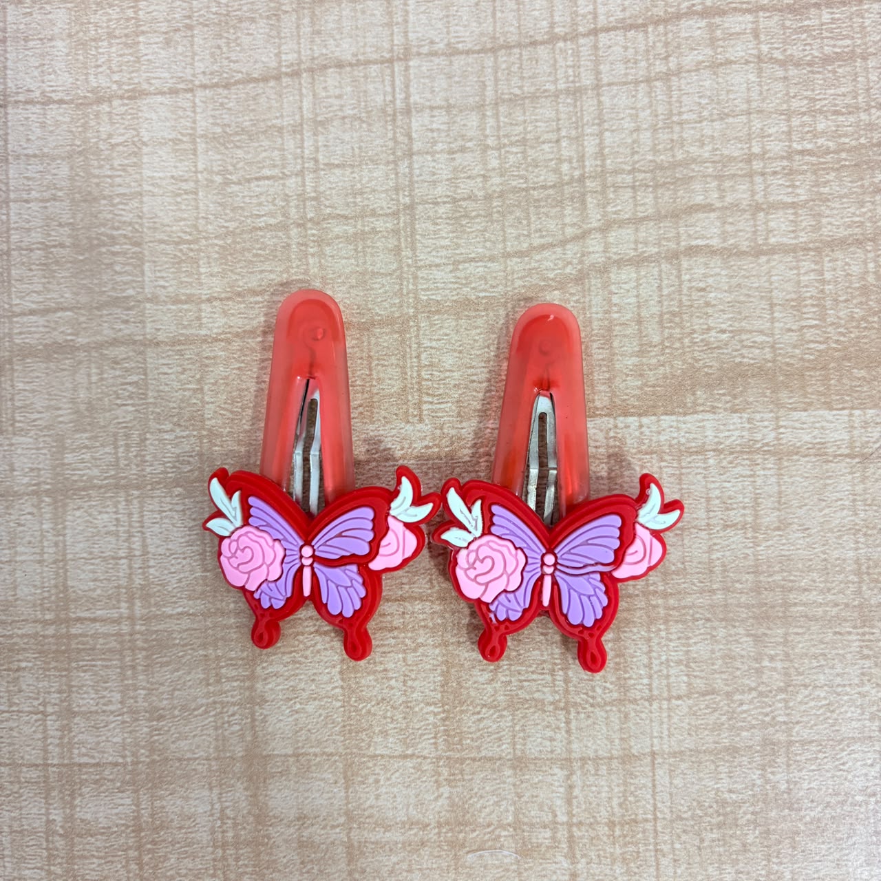 A06712 Cute Cartoon & Floral Hair Clips Set for Kids - Colorful Snap Hair Pins for Girls & Toddlers