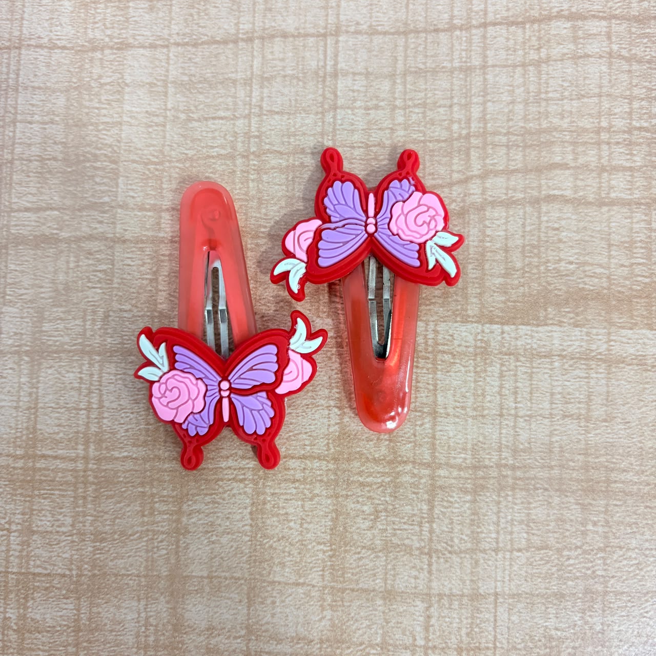 A06712 Cute Cartoon & Floral Hair Clips Set for Kids - Colorful Snap Hair Pins for Girls & Toddlers