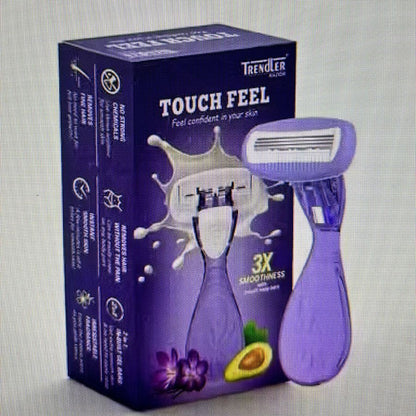 A06705 Touch Feel Women's Hair Removal Razor with In-Built Gel Bars