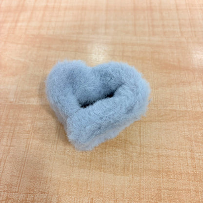 A06716 Plush Furry Hair Claw Clips – Soft Faux Fur Hair Catch Jaw Clips for Women & Girls
