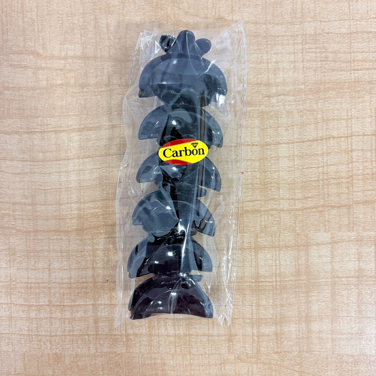 A06721 Carbon Matte & Acrylic Geometric Hair Claw Clips Pack (Multicolor & Black)