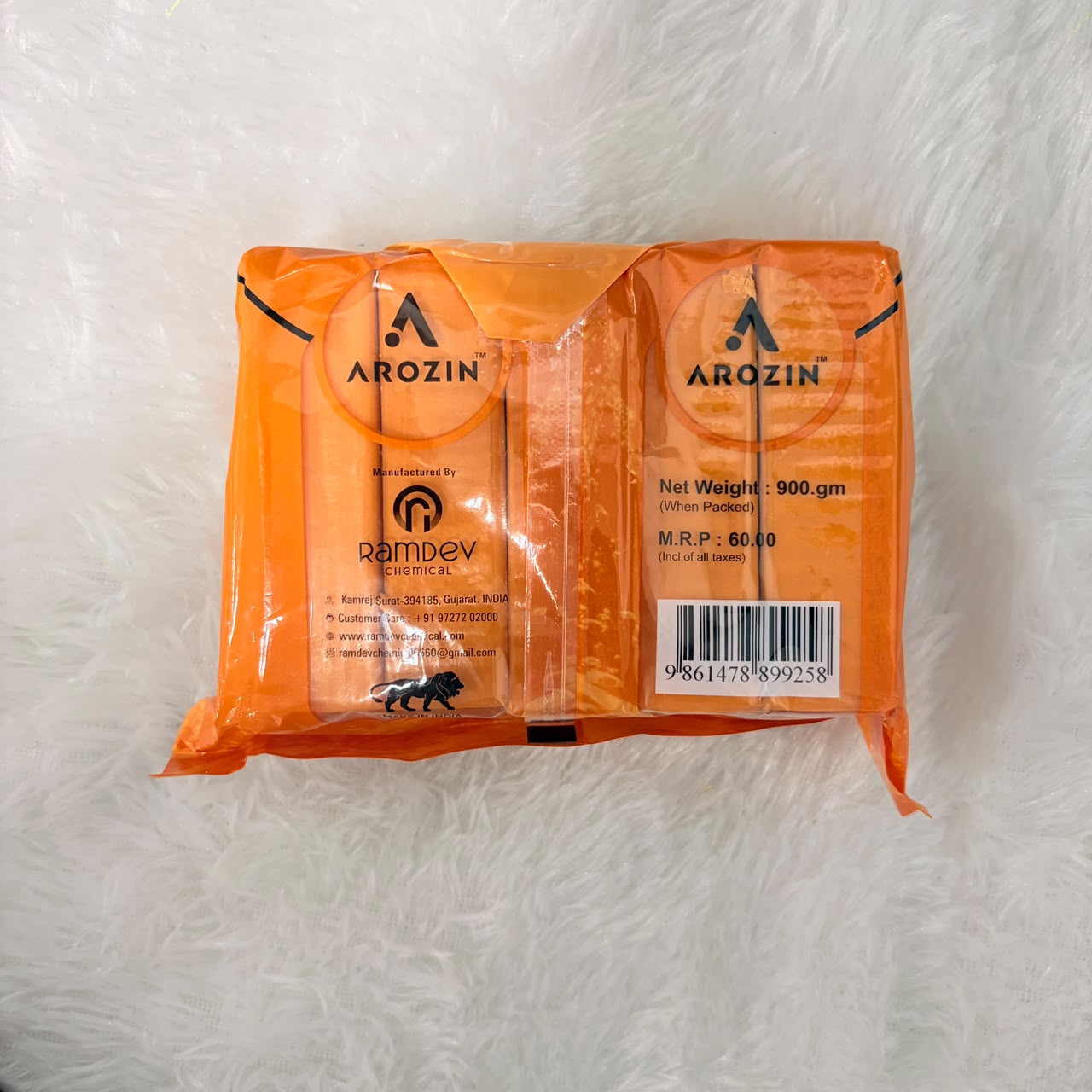 A06727 Arozin Premium Detergent Cake - 900g Pack