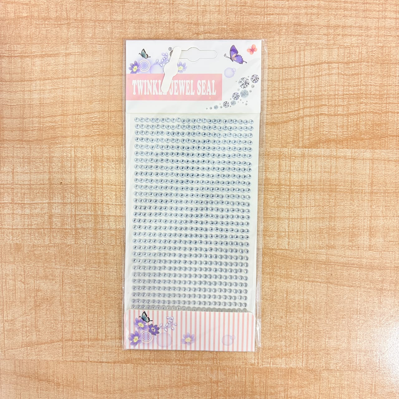 A06758 Self-Adhesive Rhinestone & Pearl Sticker Sheets (Set of 1)