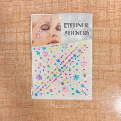 A06759 Self-Adhesive Hair, Face & Body Rhinestone Gem Stickers for Makeup, Festivals, and Nail Art