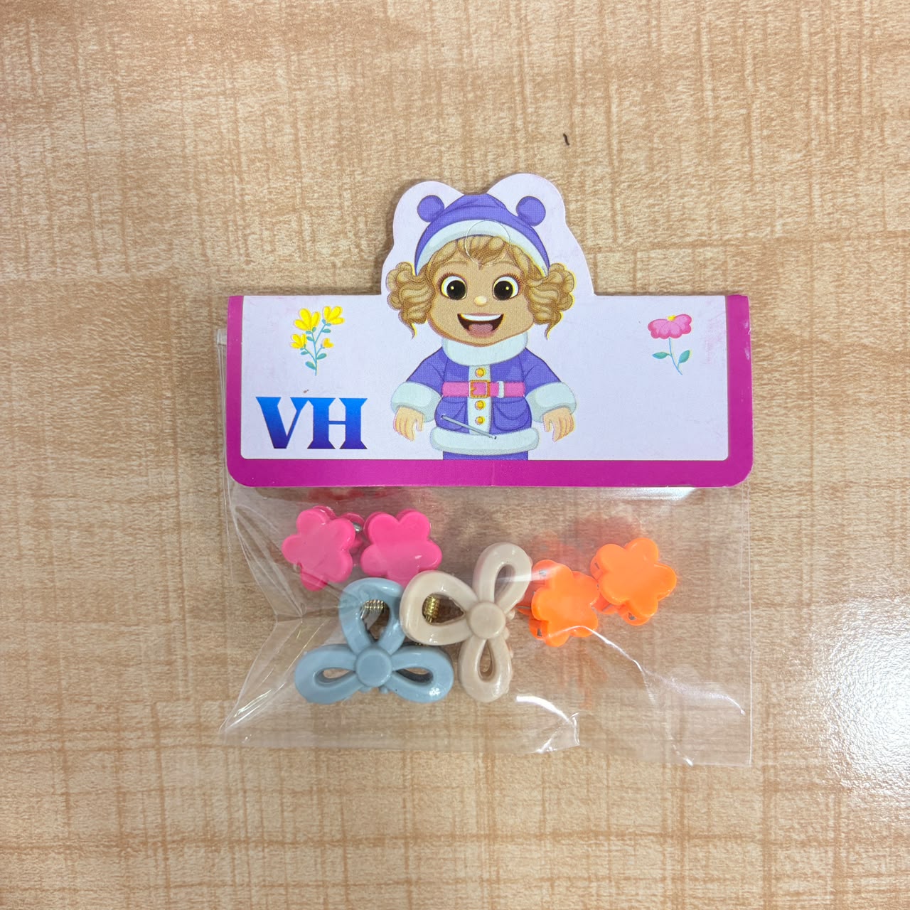 A06763 Multicolor Mini Hair Claw Clips Set for Girls & Women