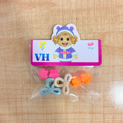 A06763 Multicolor Mini Hair Claw Clips Set for Girls & Women