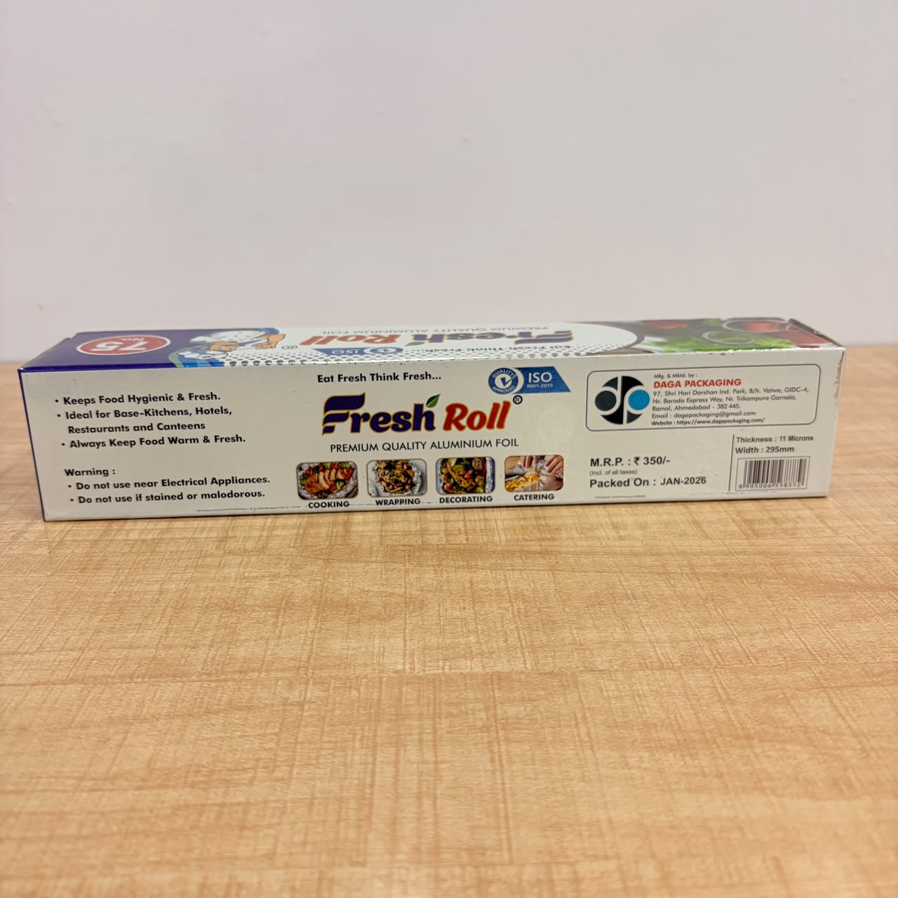 3196 Aluminium Foil 20 Metre for Food Packing , Wrapping, Storing and Serving
