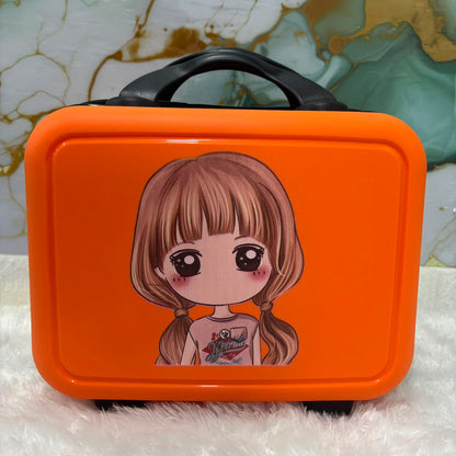 A06889 Portable Hard Shell Mini Vanity Case & Cosmetic Organizer Bag