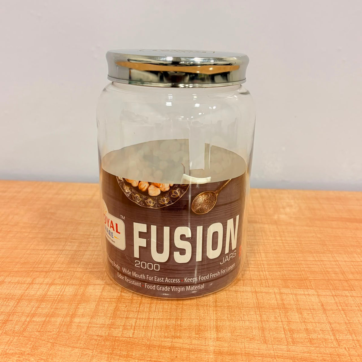A07003 Royal Ware Fusion Jar 2000 with Stainless Steel Cap (2000 ml)