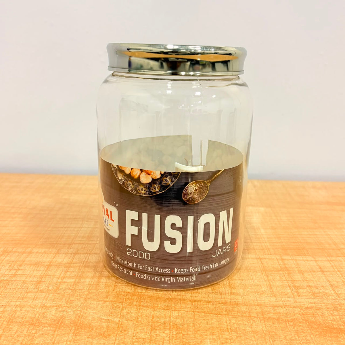 A07003 Royal Ware Fusion Jar 2000 with Stainless Steel Cap (2000 ml)