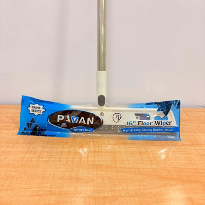 A07019 16inch TPR Floor Wiper with Long Stainless Steel Handle