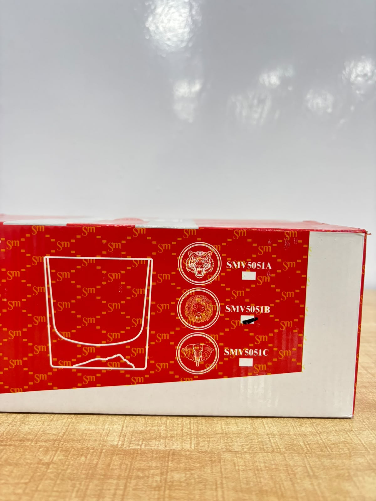 A07079 Shine Max The Precious Series Glass Set - 400 ml (Set of 6) [SMV5051B]