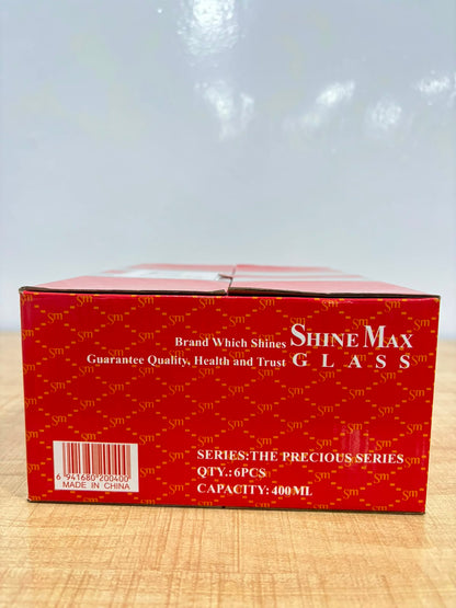 A07079 Shine Max The Precious Series Glass Set - 400 ml (Set of 6) [SMV5051B]