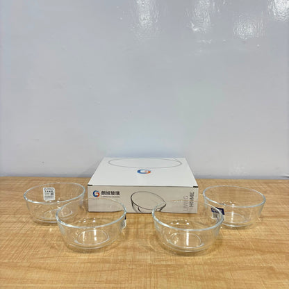 A07082 Langxu Glass Bowl Set - 325ml (Pack of 4) [LXW116]