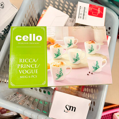 AM0896 CELLO Opalware Prince Cup 6 Pcs