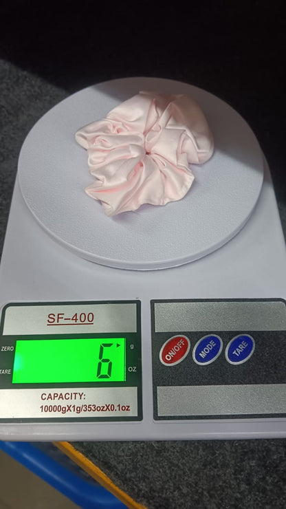 TM0060 Silk Scrunchies for Women (Baby Pink)
