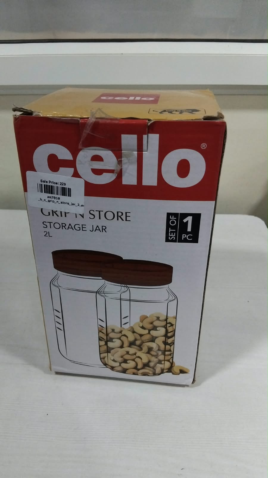 AM7010 CELLO Glassy Storage Jars For Kitchen 2000ml