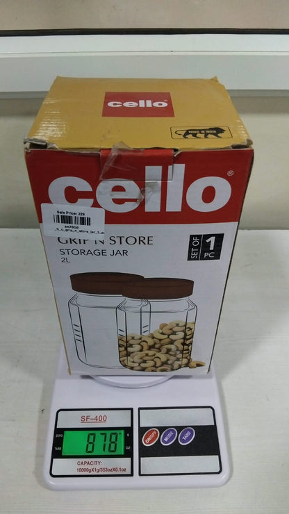 AM7010 CELLO Glassy Storage Jars For Kitchen 2000ml