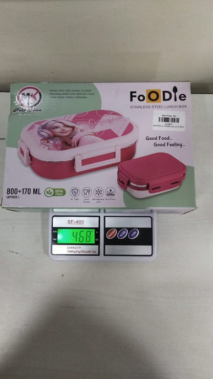 AM7022 FOODIE INSULATED STEEL LUNCH BOX, Number of Containers: 2 Containers
