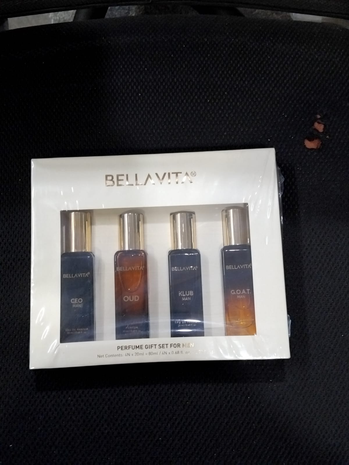 AM2383 Bella Vita Luxury Man Perfume Gift Set 4 x 20 ml