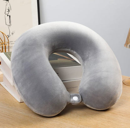 AM7702 SOFT NECK PILLOW FOR TRAVEL NECK PILLOW (1 PC)-Multicolor