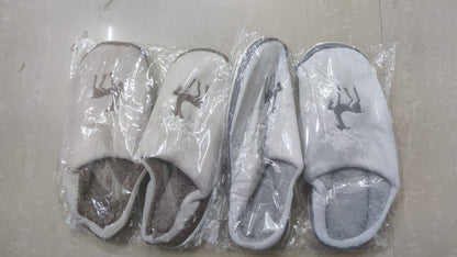 AM2429 Winter Cozy Plaid Slippers Men & Women Size- 44, 45  – Soft, Warm & Stylish -Multicolour