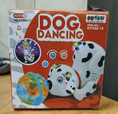 AM2905 Dancing Dog GY388-19 with Music Flashing Lights Sound & Light Toys for Small Babies