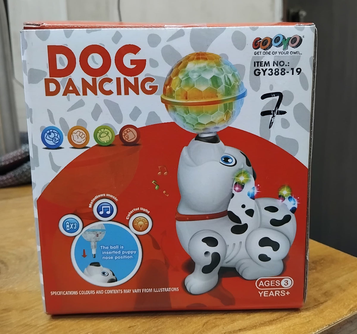 AM2905 Dancing Dog GY388-19 with Music Flashing Lights Sound & Light Toys for Small Babies
