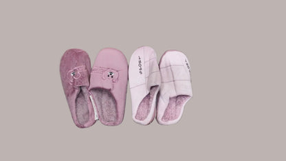 AM2430 Soft Fuzzy Comfort Slippers  Men & Women - Size- 40, 41 (Multicolour)