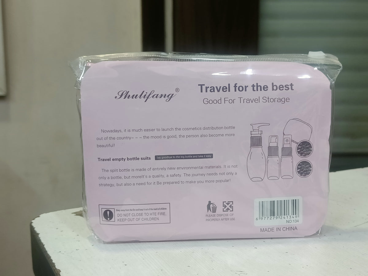 3075 Leak Proof Travel Bottles Kit Set Of 7Pcs