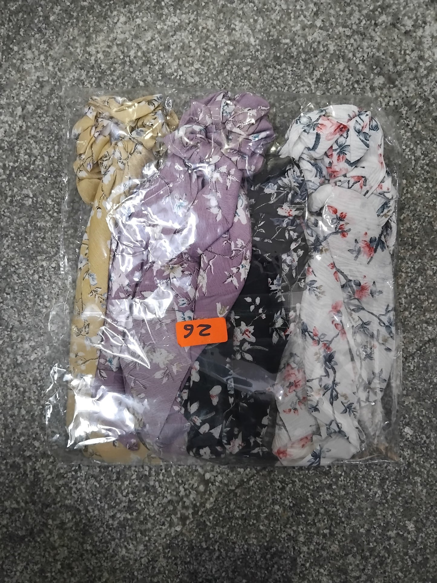 AM1024 Super Soft Hair Scarf Scrunchies for Women & Girls - 1 Pcs