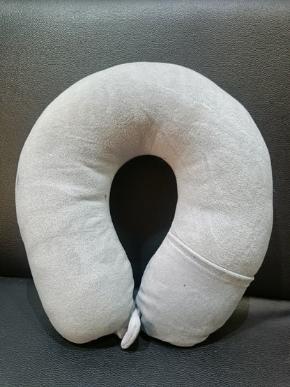 AM7702 SOFT NECK PILLOW FOR TRAVEL NECK PILLOW (1 PC)-Multicolor