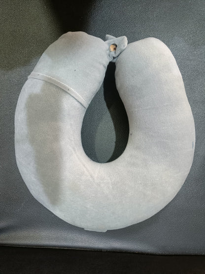AM7702 SOFT NECK PILLOW FOR TRAVEL NECK PILLOW (1 PC)-Multicolor