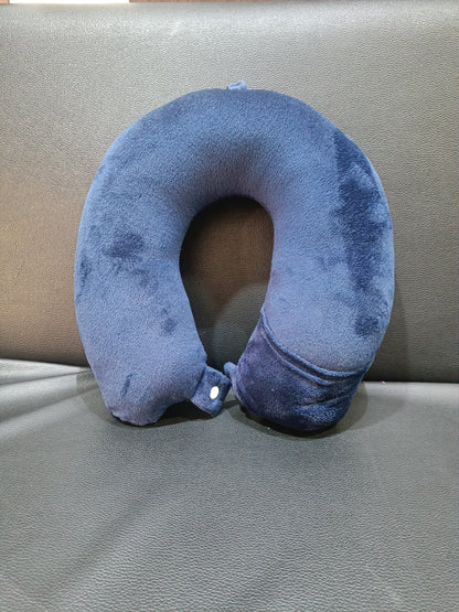 AM7702 SOFT NECK PILLOW FOR TRAVEL NECK PILLOW (1 PC)-Multicolor