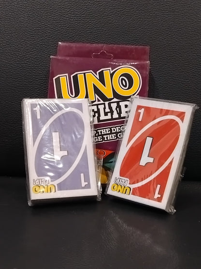 AM2976 Uno Flip Card UNO Kid Mattel Games Uno Flip Side Card Game, Multi Color Pack Of 1 Pcs