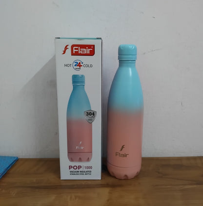 AM3002 Flair Pop & Pastel SS 304 vacuum Insulated Bottle 1000ml Stainless Steel (1 Piece)
