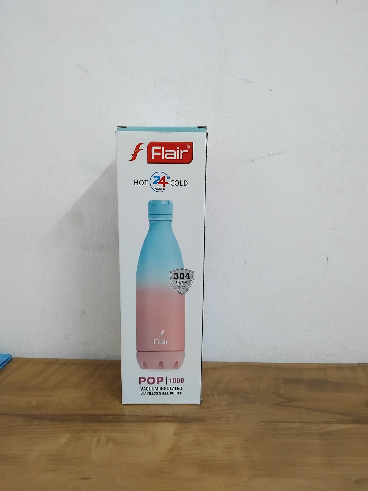 AM3002 Flair Pop & Pastel SS 304 vacuum Insulated Bottle 1000ml Stainless Steel (1 Piece)