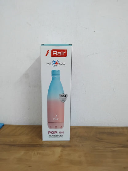 AM3002 Flair Pop & Pastel SS 304 vacuum Insulated Bottle 1000ml Stainless Steel (1 Piece)