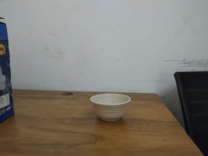 AM3231 Melamine Premium White Dotted Cereal Serving Bowls