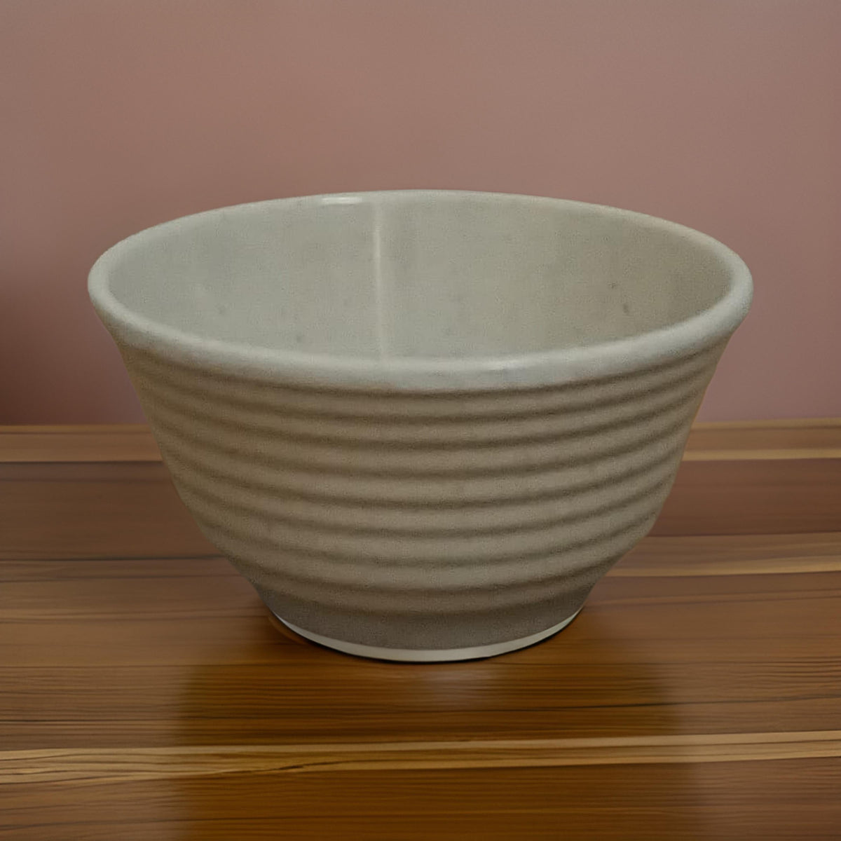 AM3231 Melamine Premium White Dotted Cereal Serving Bowls