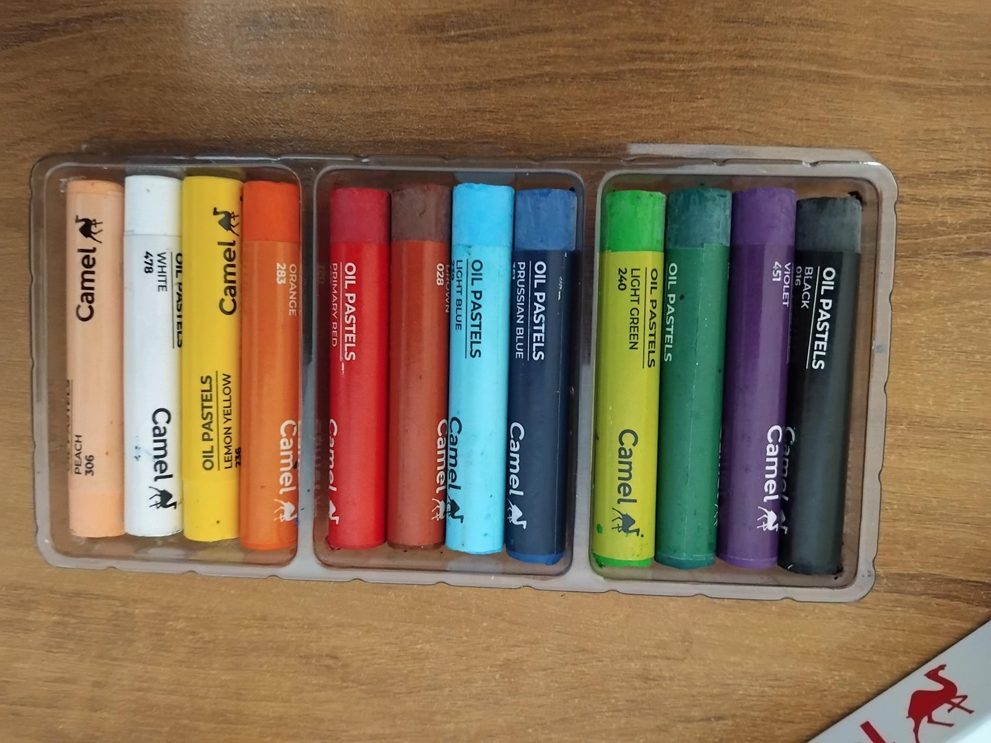 AM3296 Camel Oil Pastels Set of 12 Shades