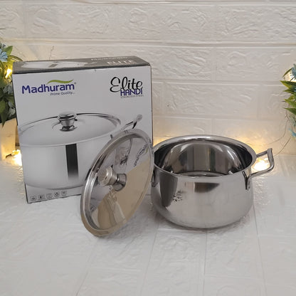 AM3342 Madhuram Prime Quality 1500ml Medium Elite Handi 18Cm