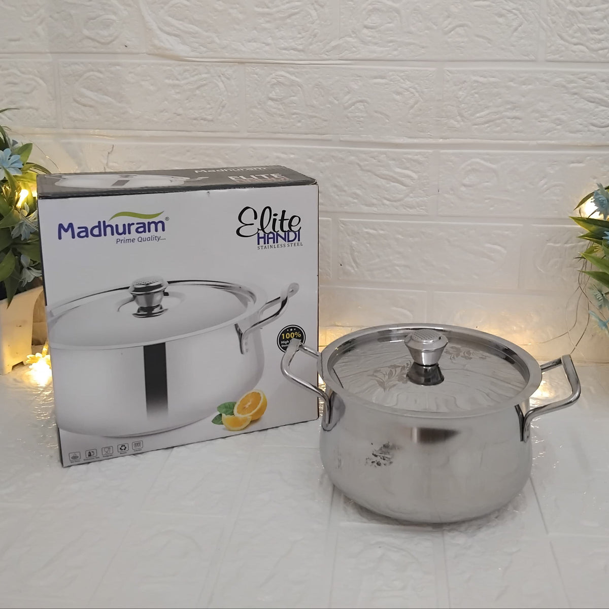 AM3342 Madhuram Prime Quality 1500ml Medium Elite Handi 18Cm