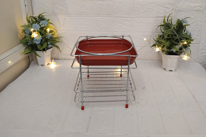 AM3367 Ring Matka Stand With Tray Stainless Steel Matka