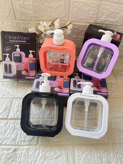 AM7130 Snap sink Dispenser Plastic Clear Empty Pump Lotion Bottles (1 Set)
