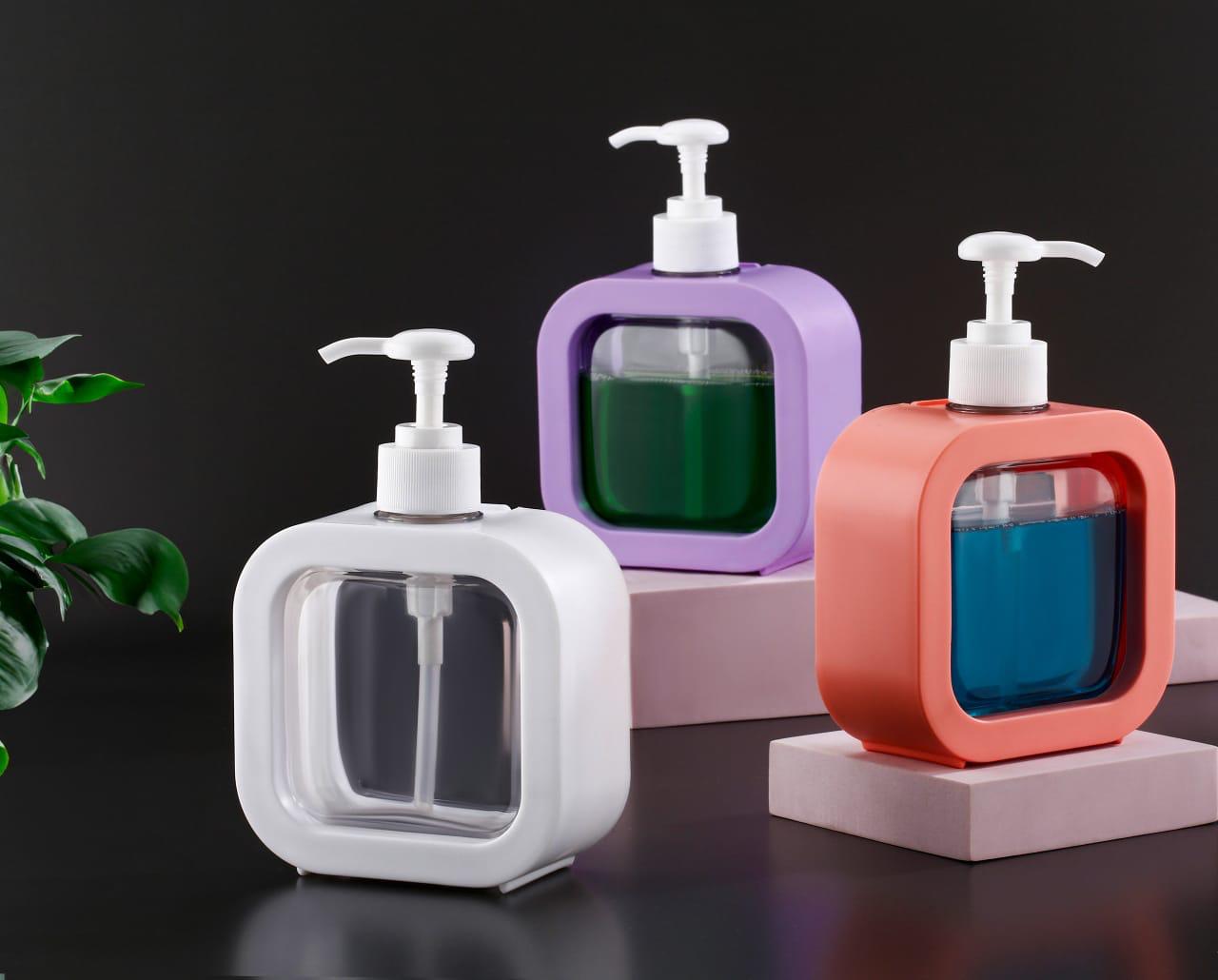 AM7130 Snap sink Dispenser Plastic Clear Empty Pump Lotion Bottles (1 Set)
