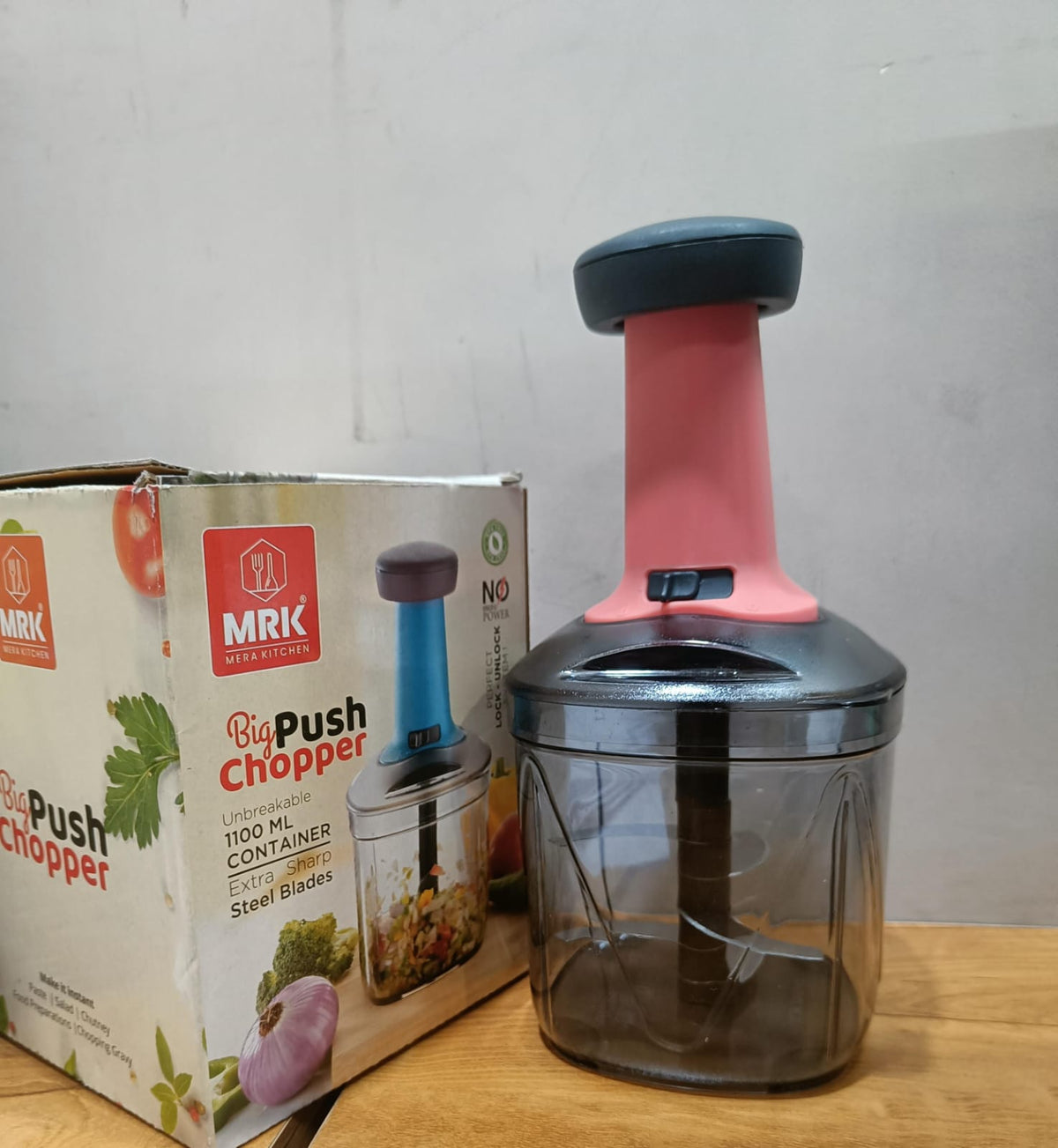 AM7688 2in1 Press Vegetable Choppers for Kitchen (1100 ML)