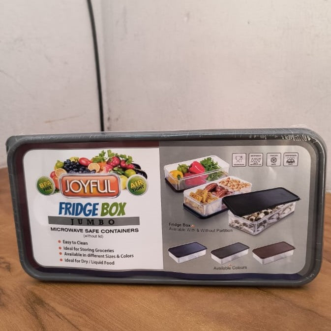 AM3950 Joyful Fridge Container With Partition Jumbo (Multicolor)